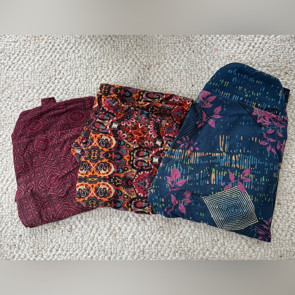 LuLaRoe buttery soft leggings size TC (12-18) EUC 3 pairs ❤️❤️❤️